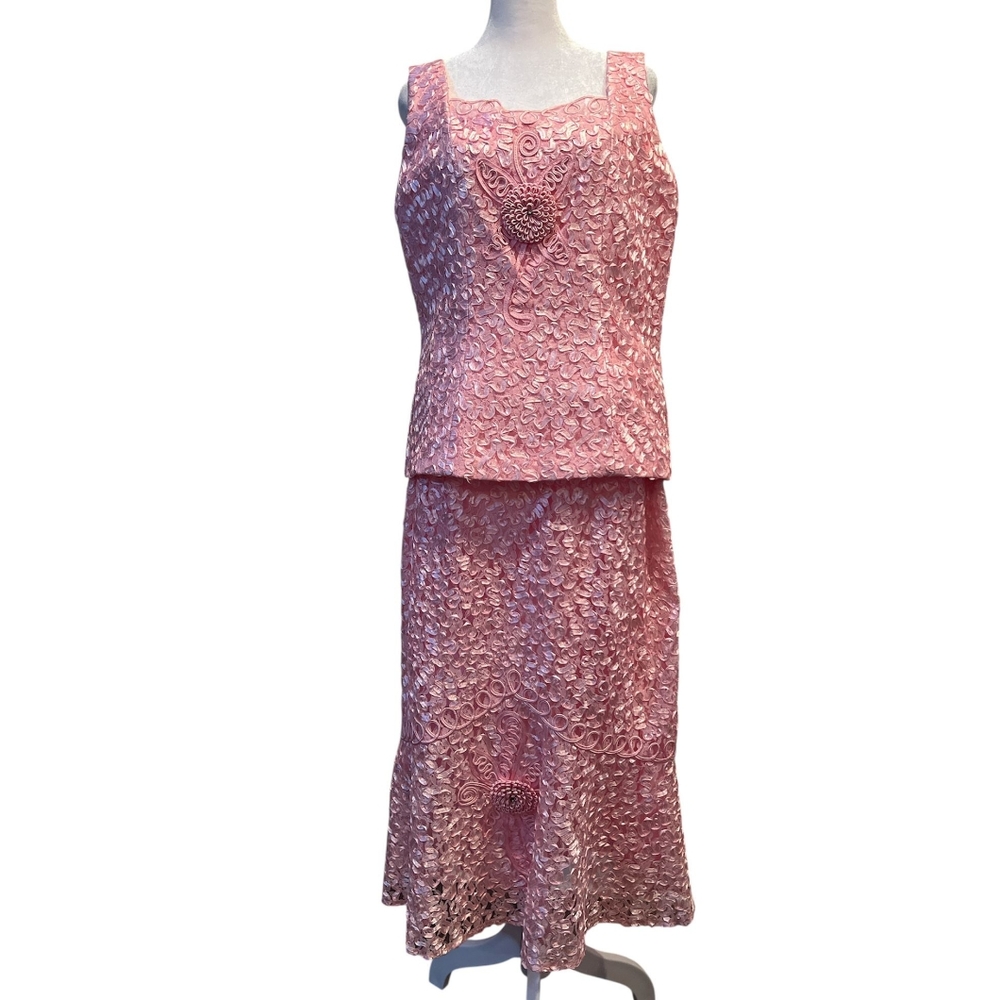 Nina Massini Rose Lace Midi Dress